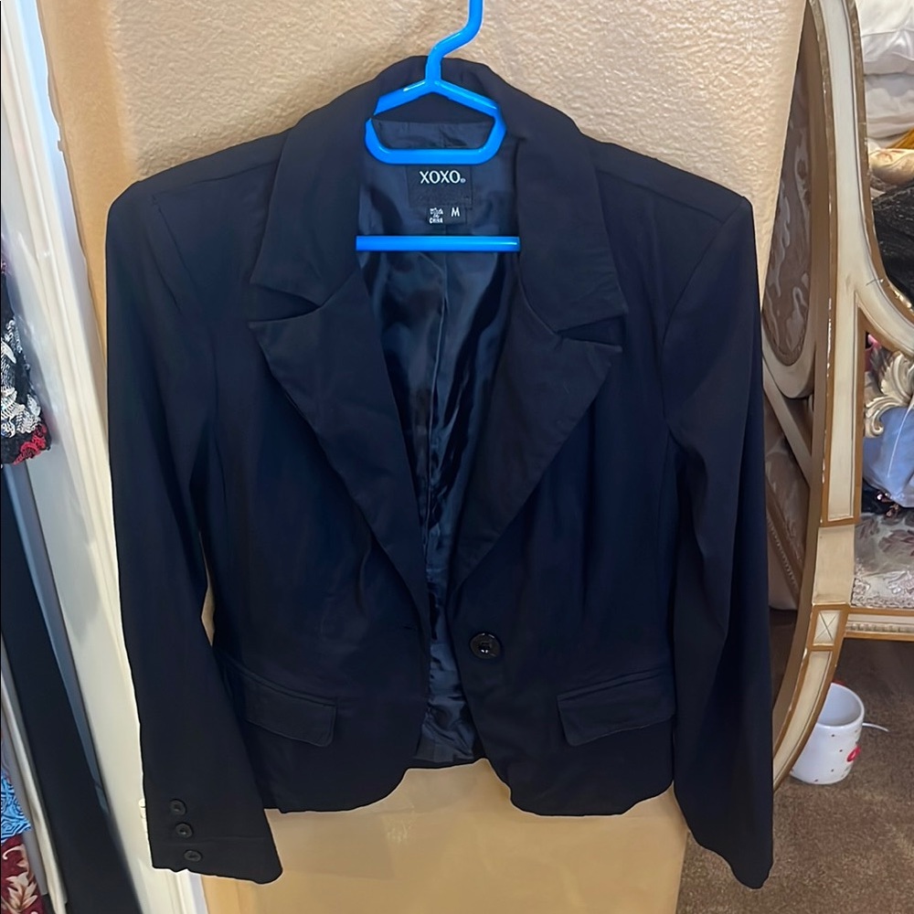 XOXO Black Blazer Classic Suit Jacket